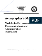 US Navy Course NAVEDTRA 14272 - Aerographer's Mate Module 4-Environmental Communications and Admi