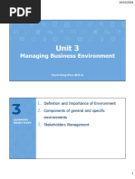 C3. Managing Business Environment