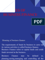 Sources of Finance