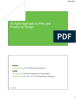 An Agile Approach To PIAs and Privacy by Design PPT