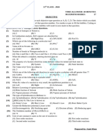 Chemistry 11th Full Book Test 27-04-2024