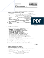 Pre-Intermediate Progress Test Standard Level