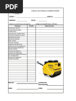 Check List Rodillo Compactador