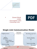 Linear Block Codes: Rectangular Codes Hamming Codes