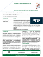 Impact of Customer Satisfaction and Attitude Towar