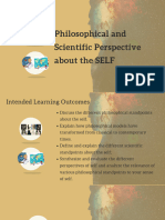 Philosophical and Scientific Perspective of The SELF