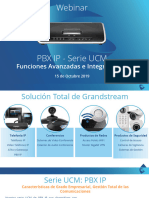 Presentación Webinar Serie UCM Grandstream - Octubre 2019