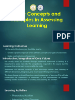 Basic Concepts in Assessment of Learning