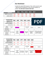 DNA Mutations Practice Worksheet