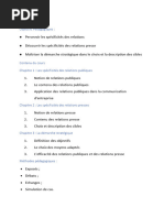 Module Relation Publique Et Presse L3 CE IPNTA