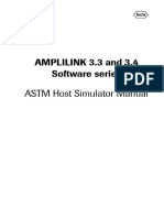 AMPLILINK 3.3 and 3.4 Software Series ASTM Host Simulator Manual V2.0