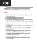 Mechanics and Criteria For A Skills Competition in Computer Systems Servicing NC II