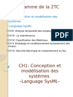 CH 1 - Conception Et Modélisation Des Systèmes-Language SysML - V3 - OK