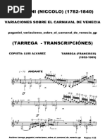 (Free Scores - Com) Tnorrega Francisco Tarrega Paganini Variaciones Sobre Carnaval Venecia 212824