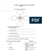 Cuestionario de Lengua y Literatura para El Examen de Grado