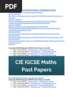 Cambridge International Examinations