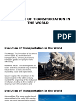 Evolution of Transportation in The World 2