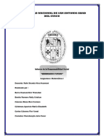 Informe Matematica I