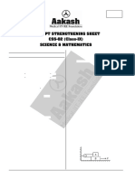 Concept Strengthening Sheet (CSS-02) - Class-IX - Based On AIATS-02 (FDN)