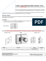 Fv32icr - Fechadura para Porta de Vidro Com Abertura Interna Cromada. Ficha de Dados - Fv32icr.714721.2 Folhas