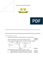 Eee 2302 Circuit and Network Theory Ii - 2018