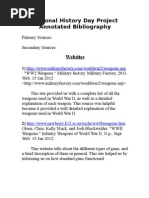 Annotated Bibliography 