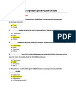 Genetic Engineering Part 1 Question Bank (Answer)