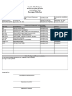 Punchlist Form