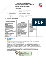 Sesión de Aprendizaje Matematica