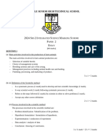 2024 Integrated Science 2 Marking Scheme.