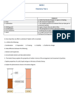 IGCSE-1 Chemistry Test-1