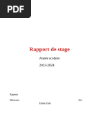 Rapport de Stage