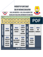 L200 2ND Semester Timetable