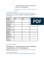 Actividad 3.5 - Identificación de Los Distintos Componentes de La Investigación