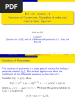 MA 102 (March-June 2022) - Lec-9