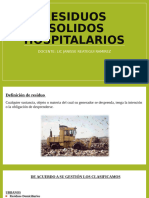 Residuos Solidos Hospitalarios: Docente: Lic Janisse Reategui Ramirez