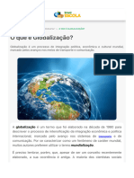 O Que É Globalização? - Brasil Escola