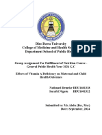 Effects of Vitamin A Deficiency On Maternal and Child Health Outcomes