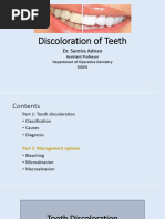 Discoloration of Teeth Part 1