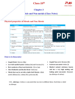 Metals and Non-Metals Notes