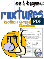 MixturesHeteroandHomogeneousGrade6ScienceReadingComprehension 1