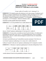 TD Probabilité Conditionnelle Et Variable Aléatoire