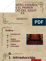 El Teatro Españo Primer Tercio Del Siglo Xx.