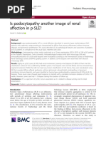 Is Podocytopathy Another Image of Renal Affection in p-SLE?: Researcharticle Open Access