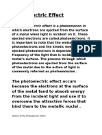 History of The Photoelectric Effect