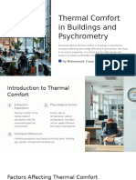 Thermal Comfort in Buildings and Psychrometry