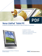 NEC Versa LitePad VL-PAD-933 Brochure