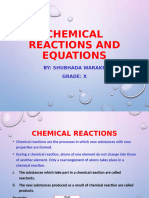 Chemical Reactions and Equations