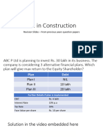 FM in Construction - Revisions Sums