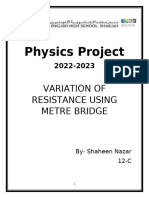 Physics Project Shaheen 12c